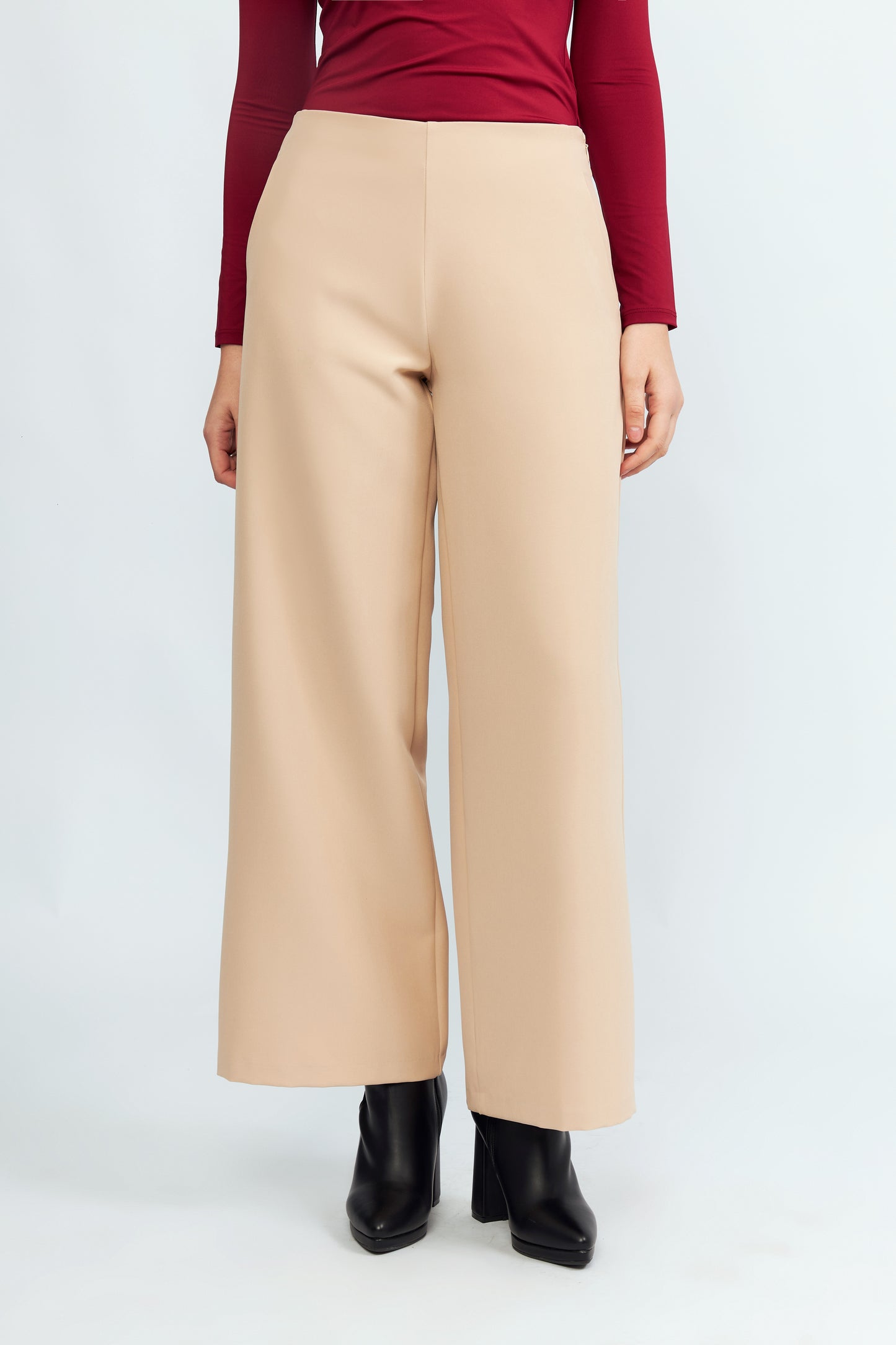 Pantalón Sastre Palazzo Alejandra Beige