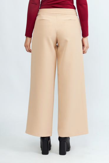 Pantalón Sastre Palazzo Alejandra Beige