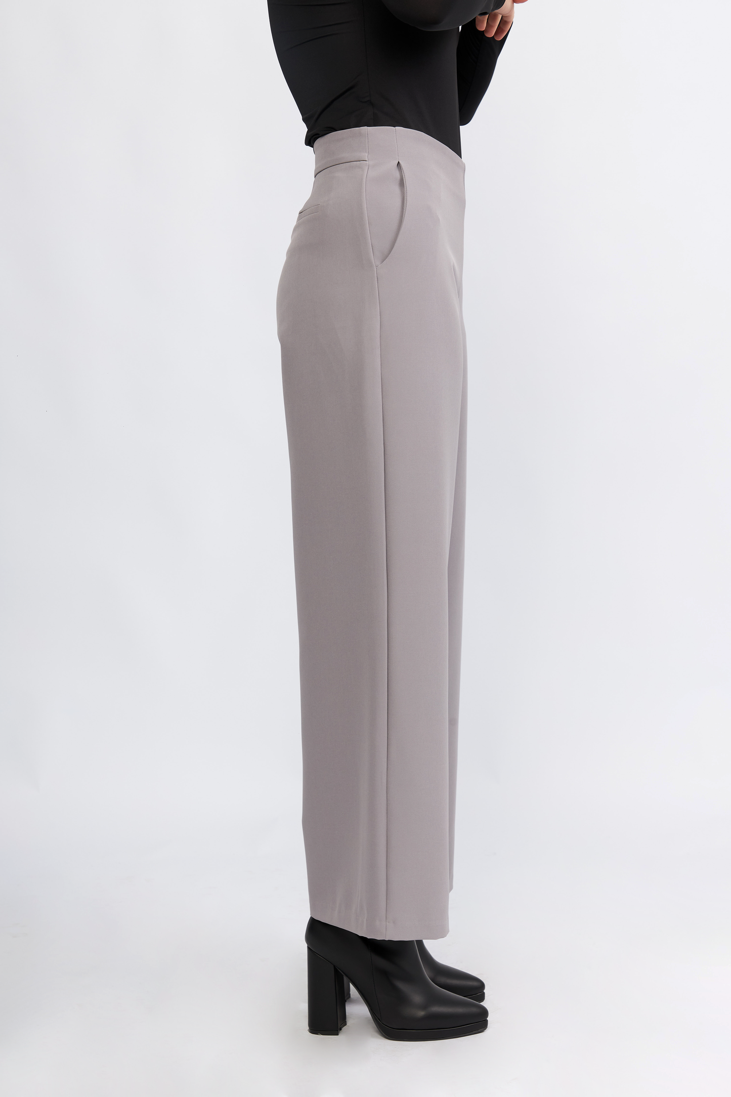 Pantalón Sastre Palazzo Alejandra Gris