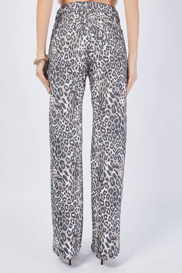 PANTALON ANIMAL PRINT GRIS LEONELA
