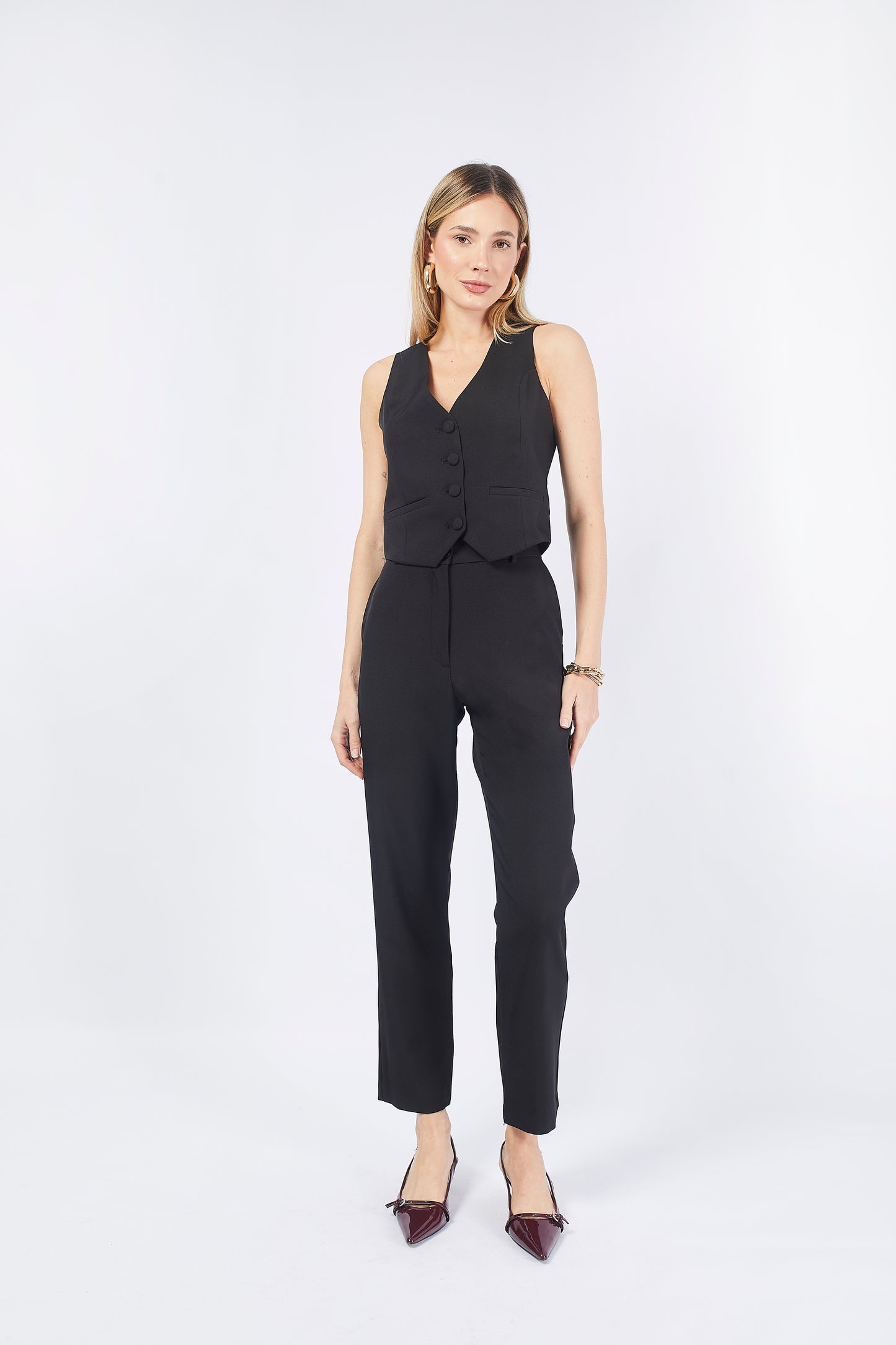 VIRGINIA BLACK SLOUCHY TROUSERS