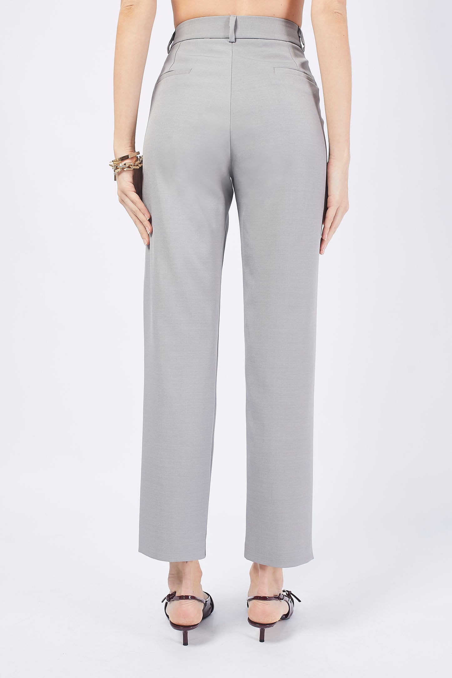 VIRGINIA MELANGE SLOUCHY TROUSERS