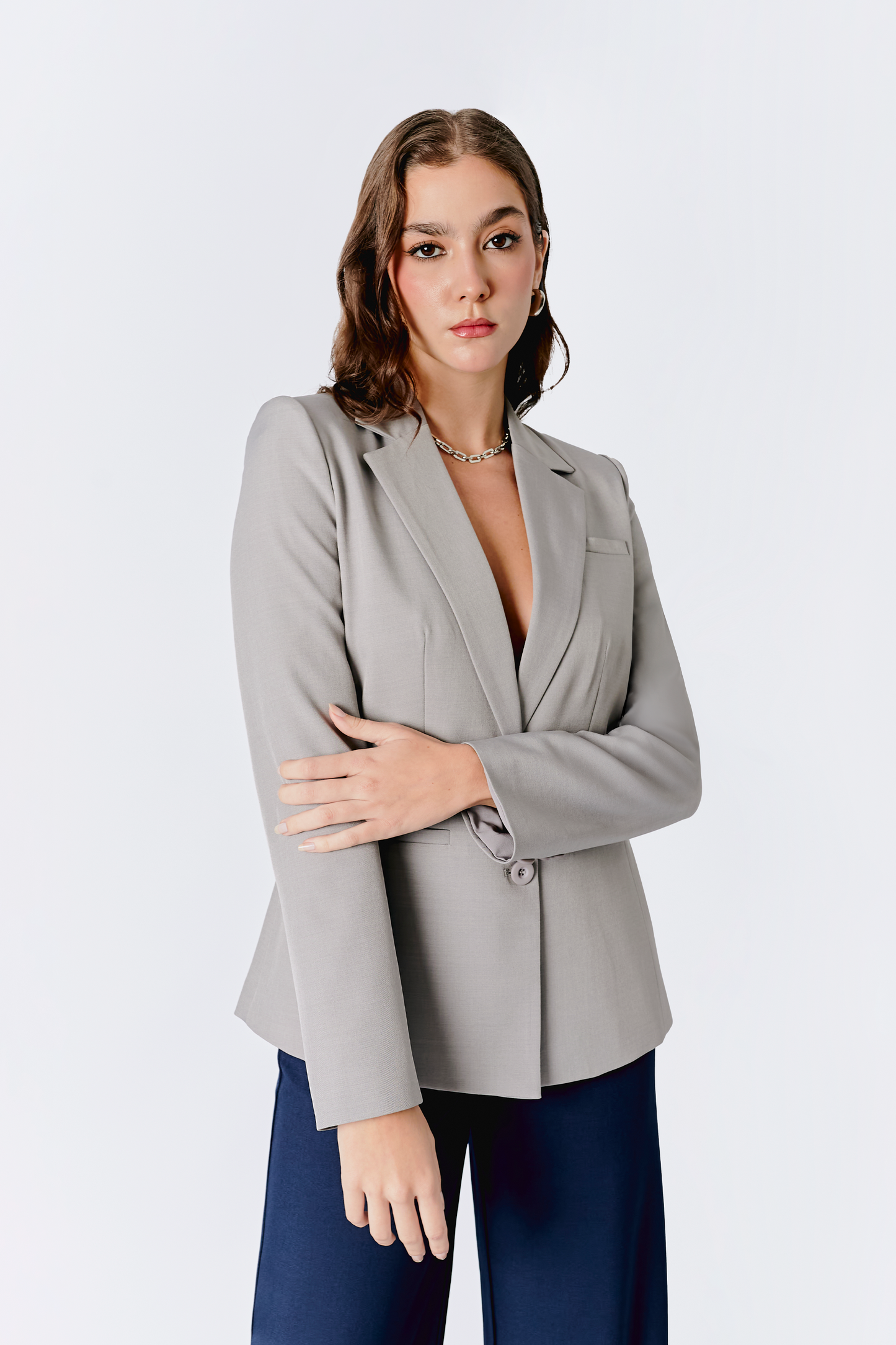 BLAZER GALA CON BOLSILLOS FUNCIONALES MUJER BANATY