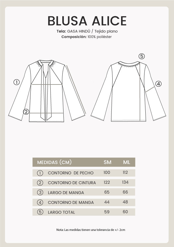 Blusa Alice cuello V con lazo para amarrar negro