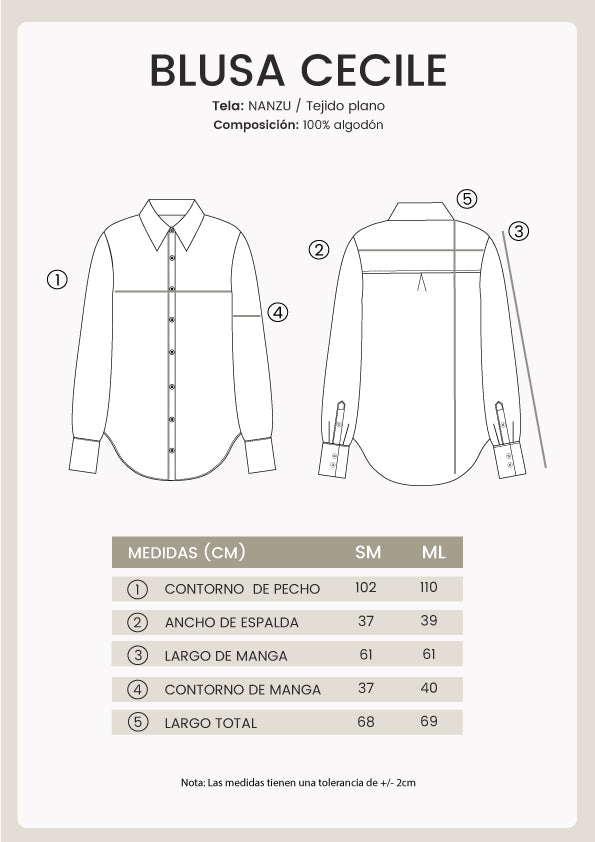 Blusa Cecile manga larga con aberturas laterales rosa
