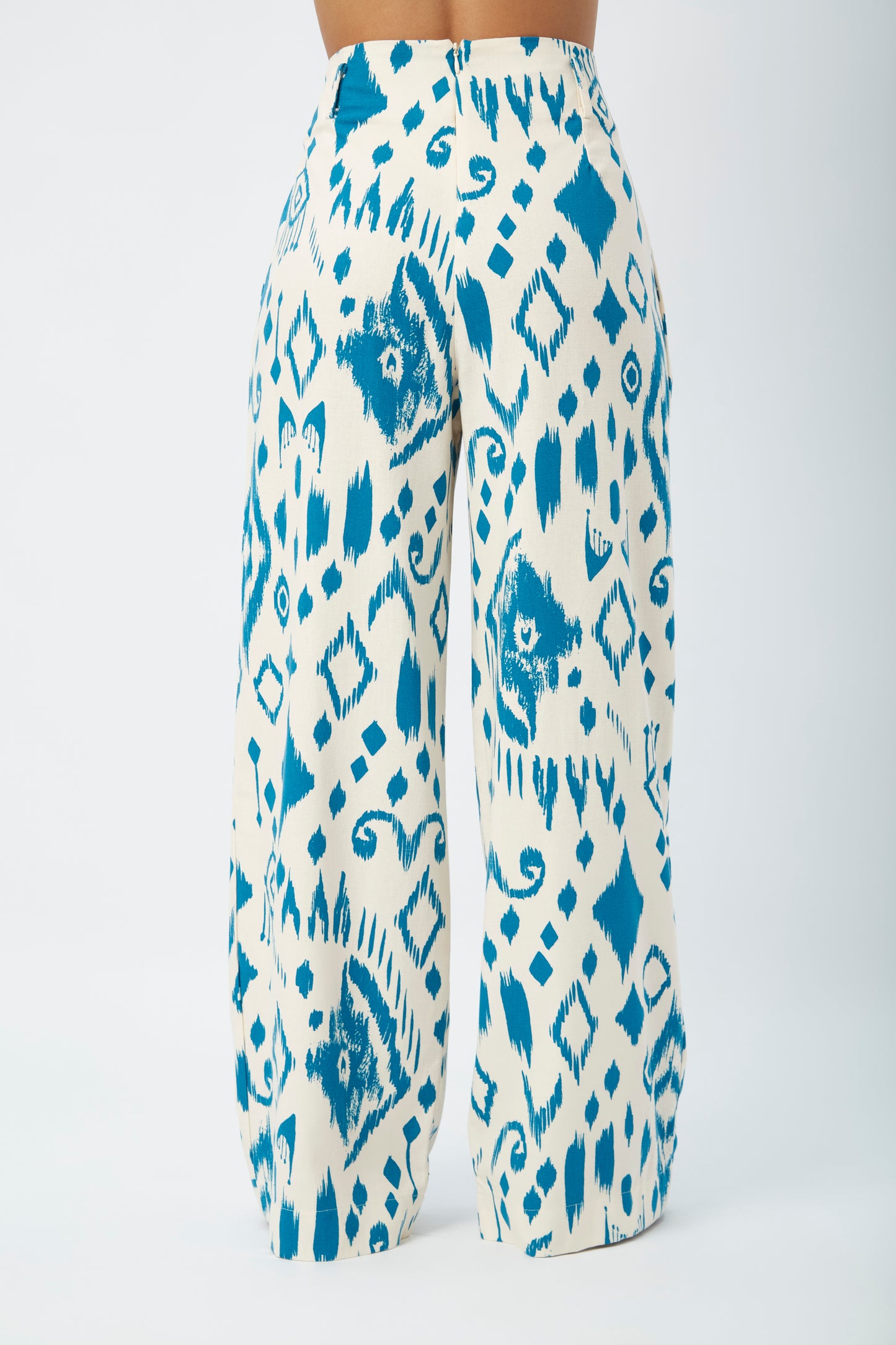 Pantalón Aitana- Print Turquesa