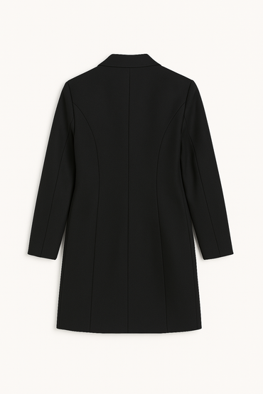 SACO ALTAMIRA LARGO CON BOLSILLOS FUNCIONALES NEGRO