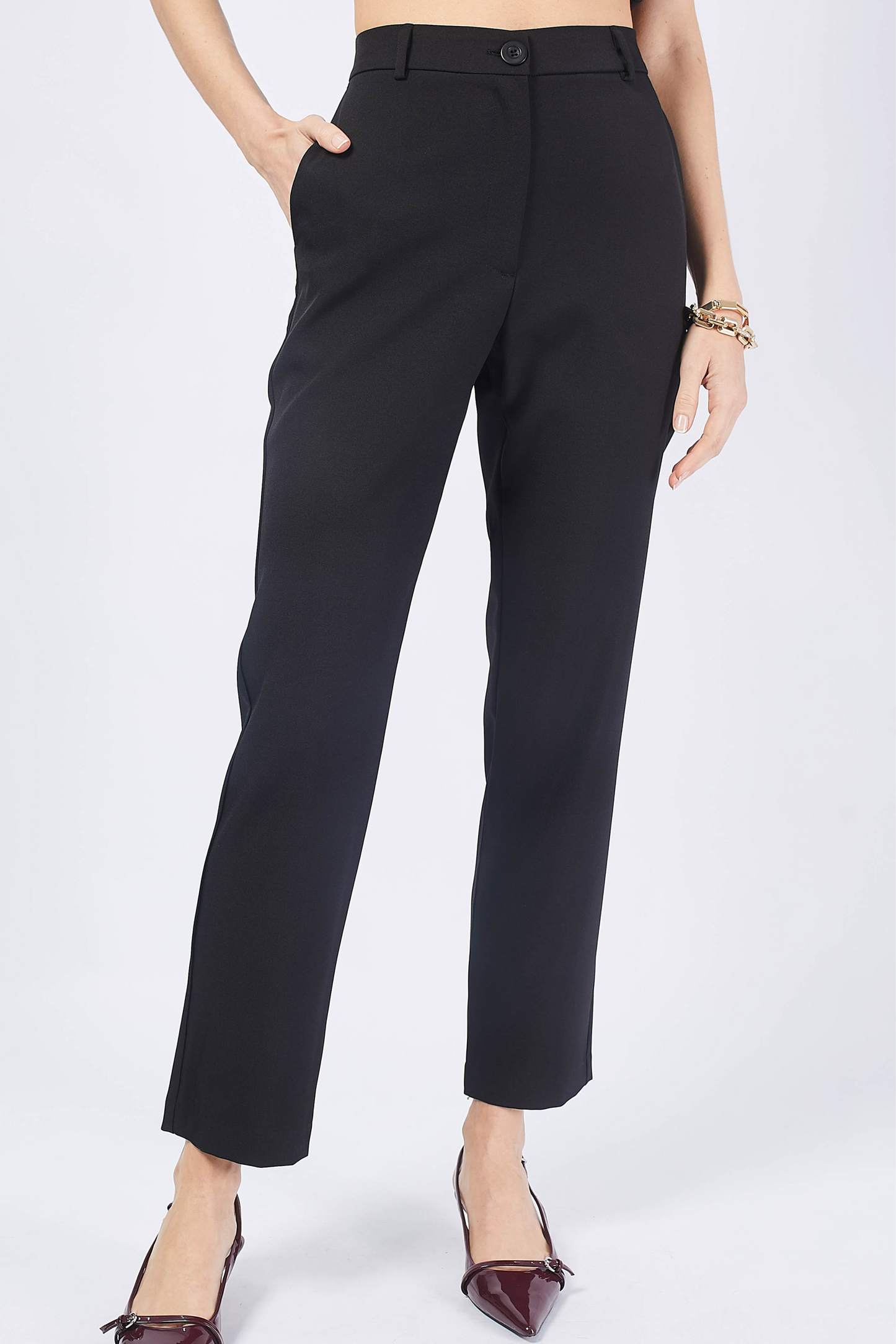 VIRGINIA BLACK SLOUCHY TROUSERS