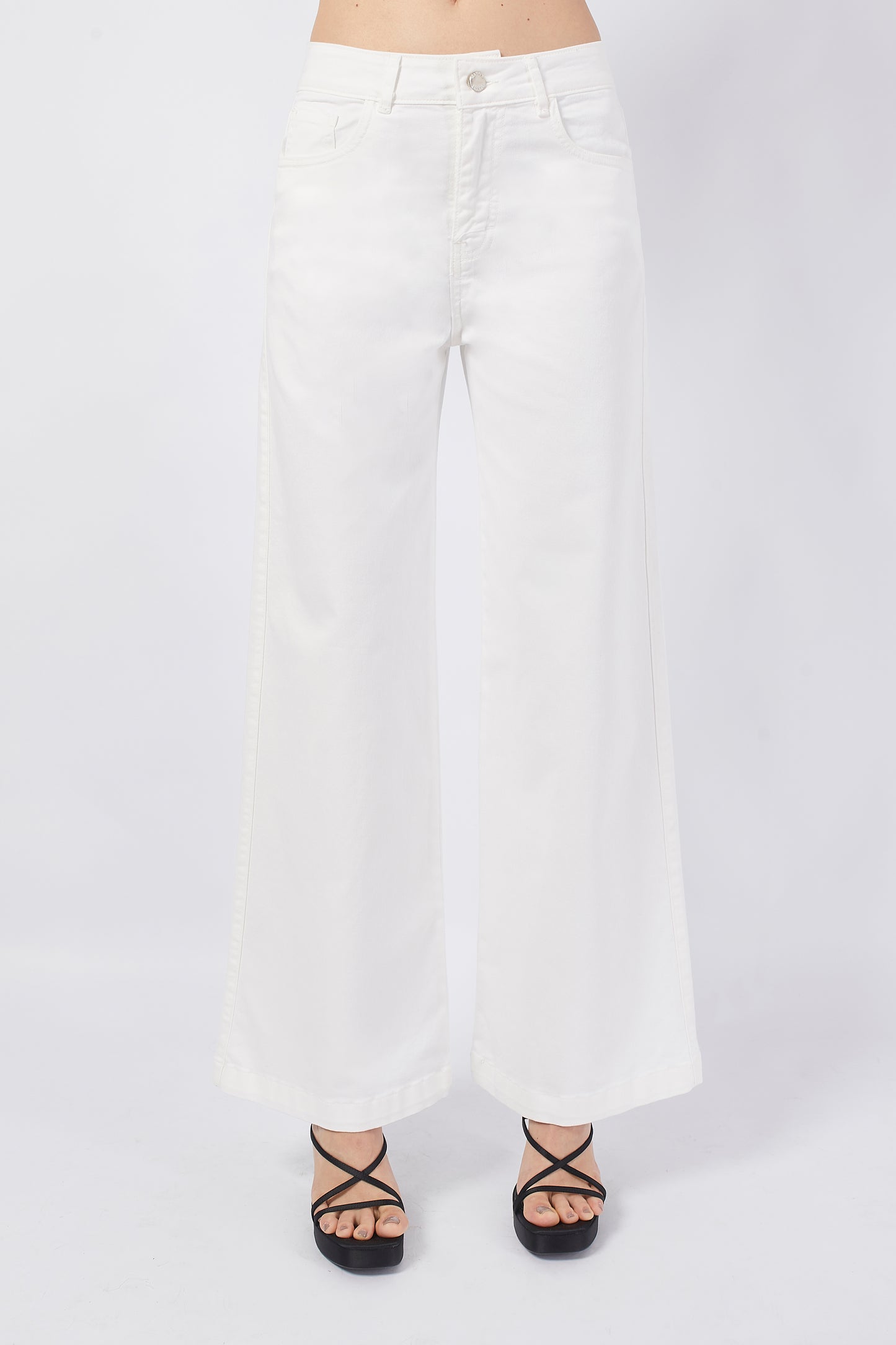 MAXI WIDE LEG JEANS PISTACHO PERLA