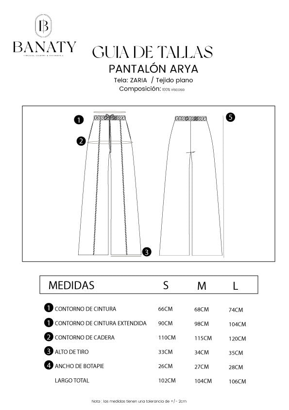 Pantalón Arya Zaria Negro