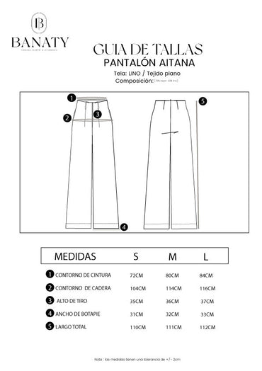 Pantalón de Lino Aitana Perla