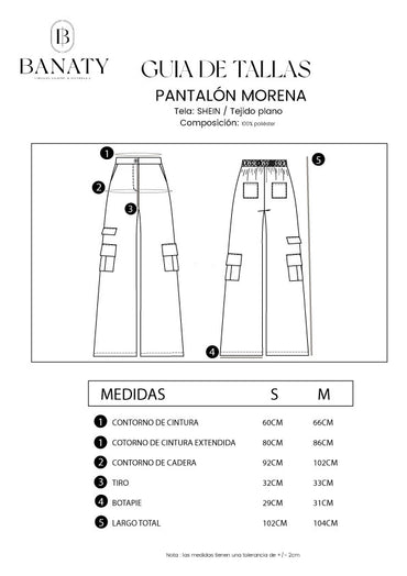 Pantalón Cargo Morena Negro