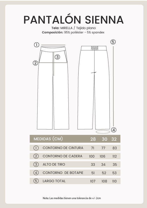 Pantalón Sienna recto con cierre lateral invisible negro