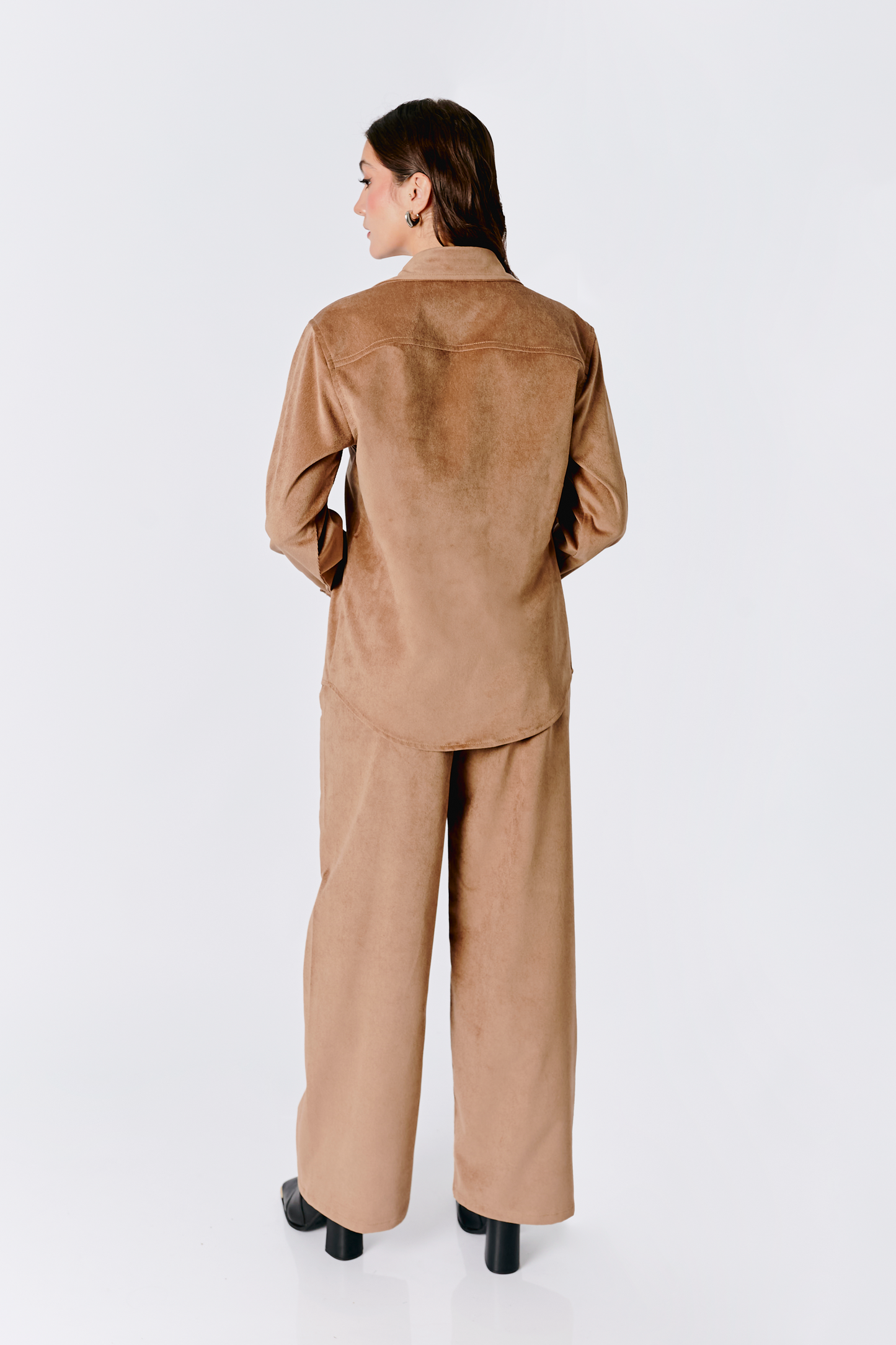 PANTALON A LA CINTURA RECTO THAIS TOPO