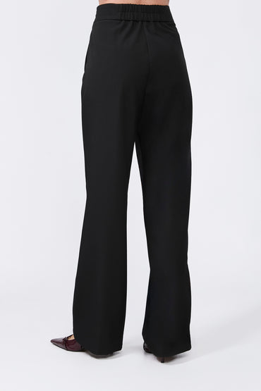 Pantalón Sienna recto con cierre lateral invisible negro