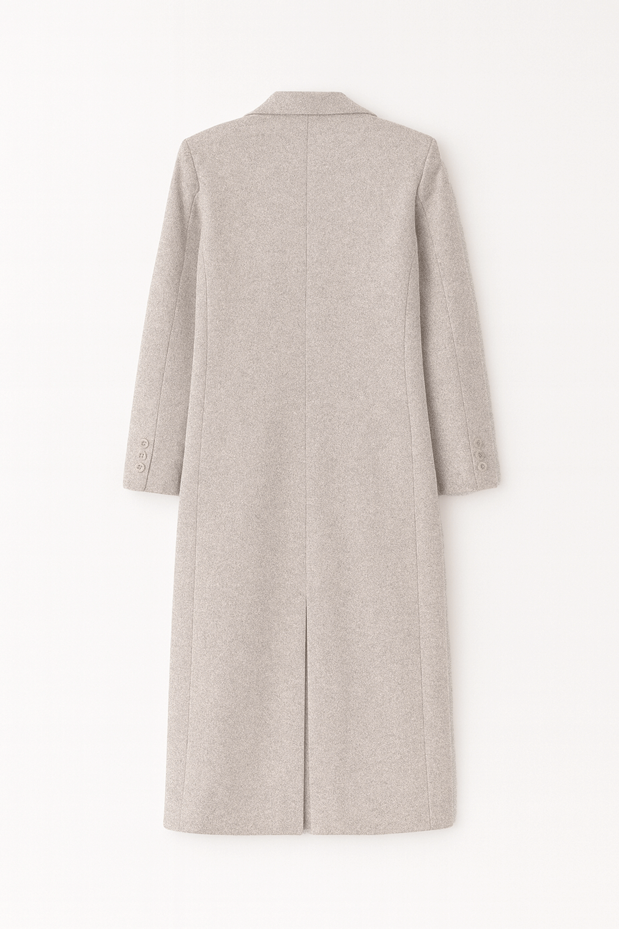 Saco Cameron largo con solapa y bolsillos funcionales Melange