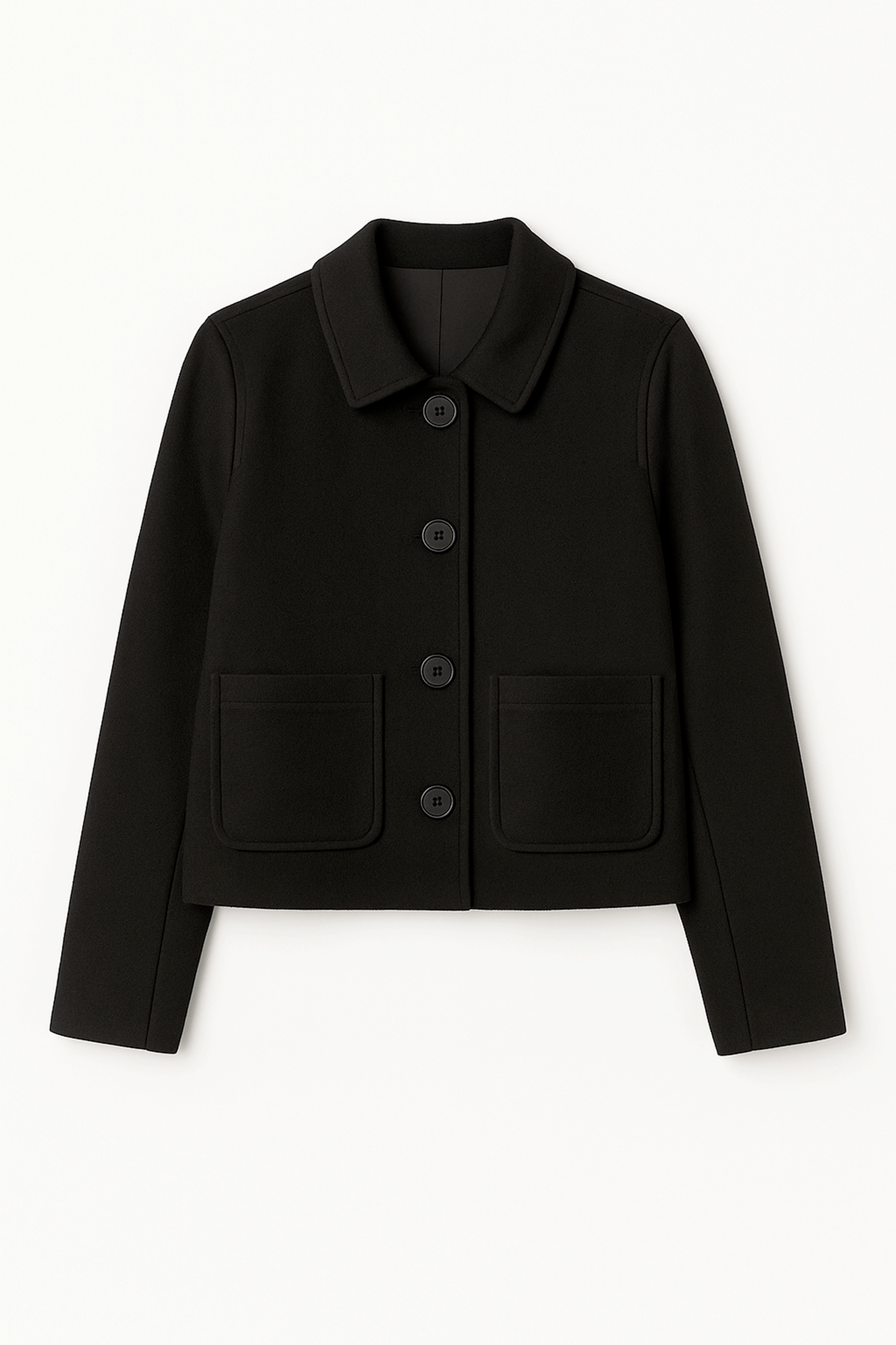 CASACA CROP SASTRE MADISON NEGRO
