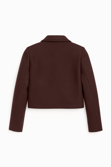 CASACA CROP SASTRE MADISON MARRON