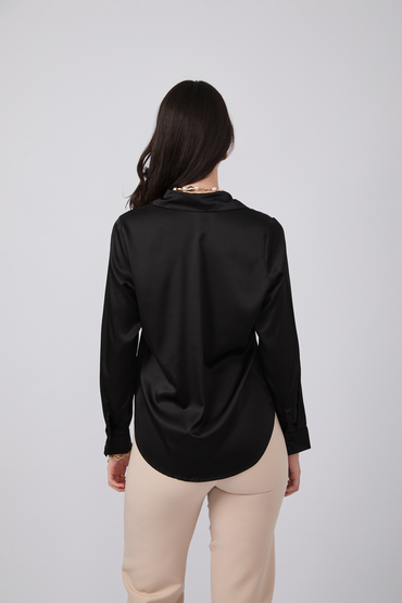 Black Silk Blouse