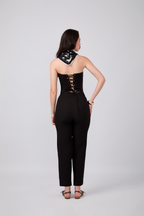 PANTALÓN SASTRE CATALAN NEGRO - ADRIANA