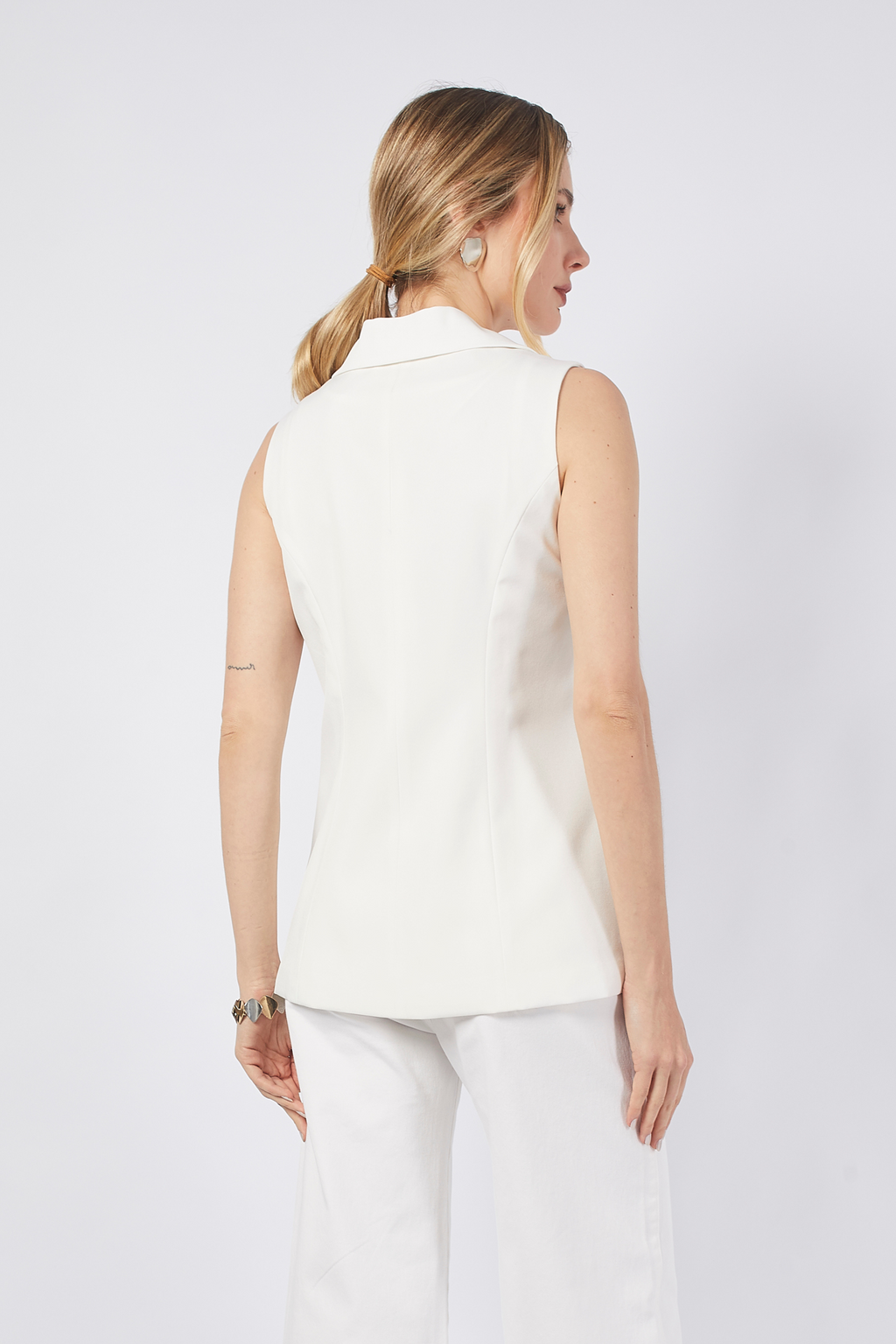 CHALECO SASTRERO LARGO - SOFIA