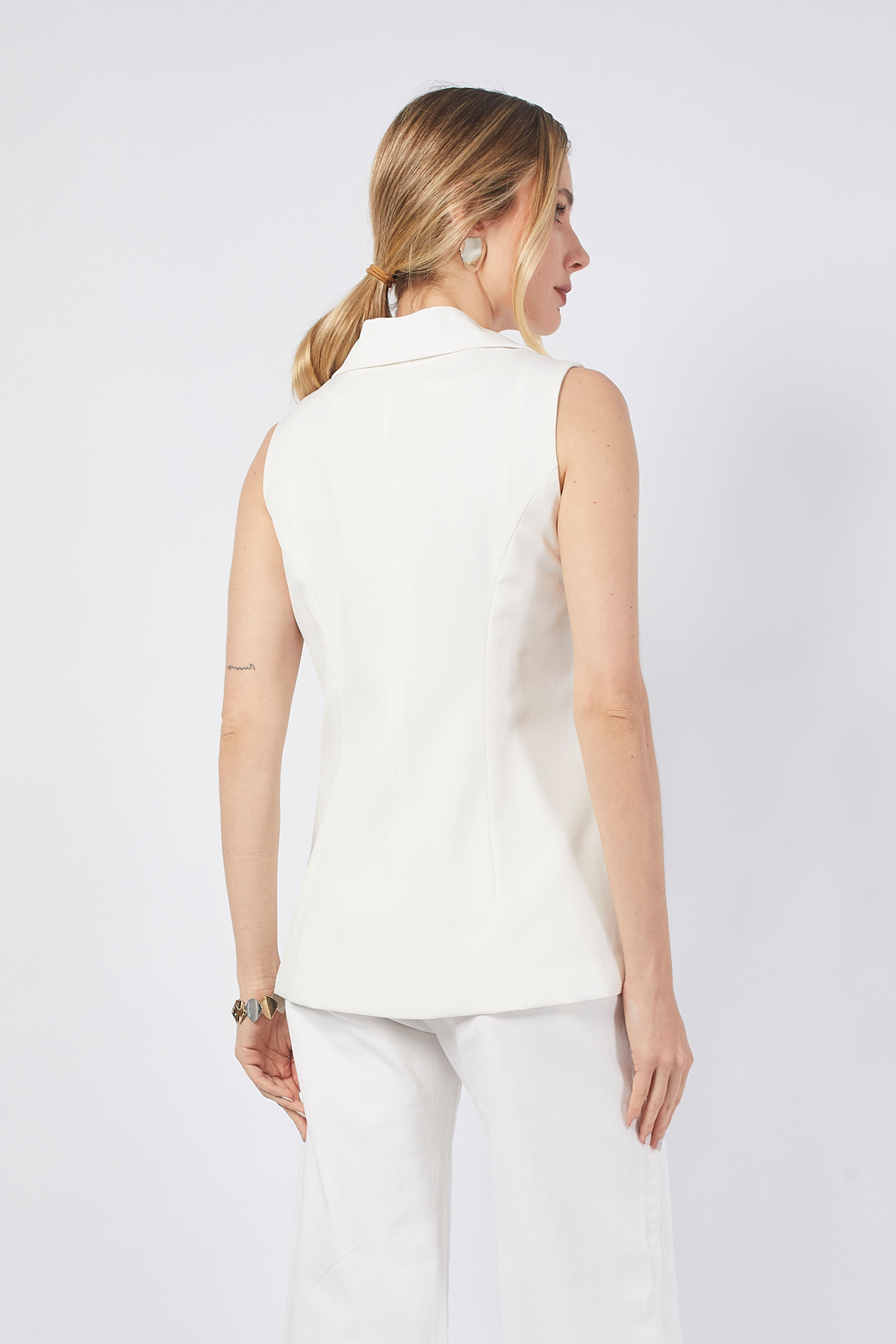 CHALECO SASTRERO LARGO - SOFIA