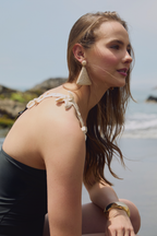 TRAJE DE BAÑO ENTERIZO ASIMÉTRICO NEGRO - SOLARA