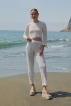 POLO TEJIDO ASIMÉTRICO MANGA LARGA - MACARENA