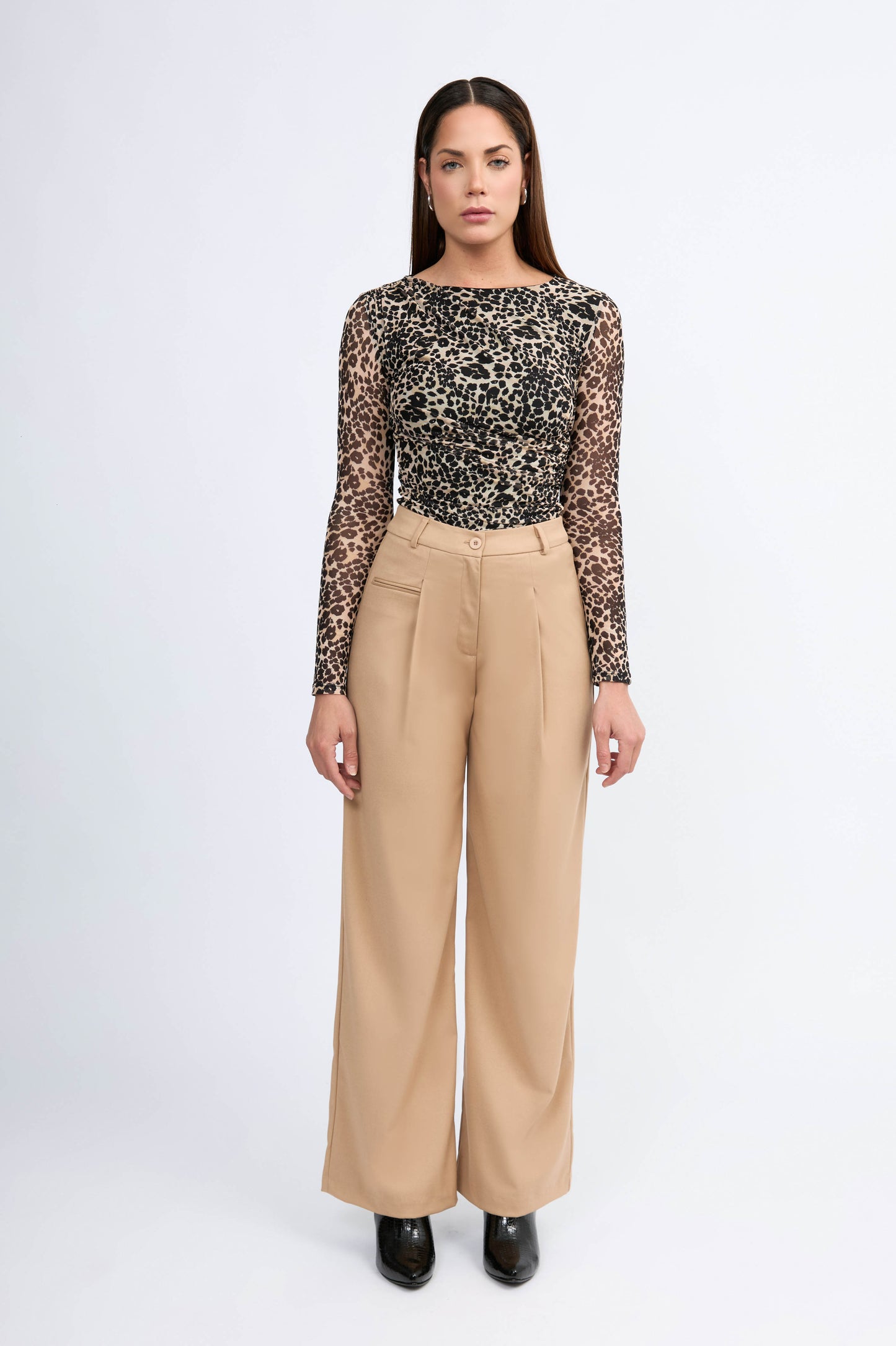 Pantalon Sastre Recto Danna Camel