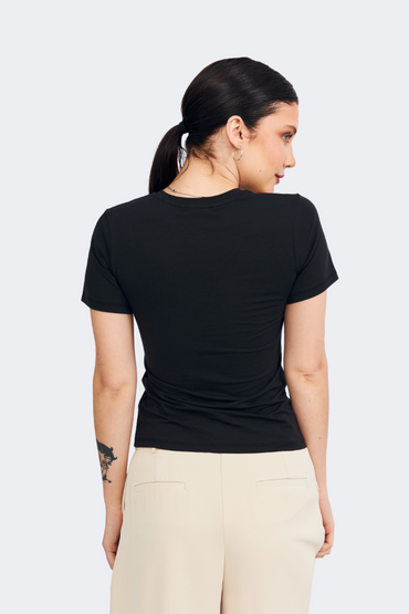 POLO ALGODON PIMA MUJER CAMILA NEGRO