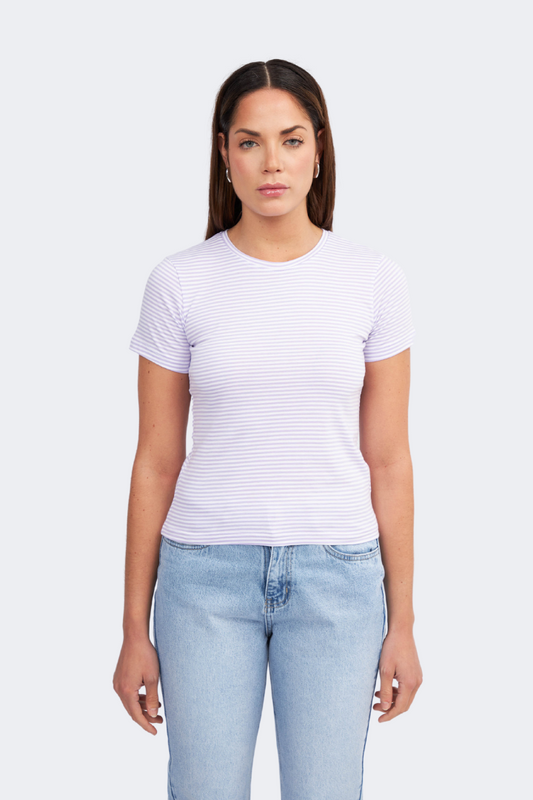 POLO ALGODON PIMA MUJER CAMILA LILA R.PERLA