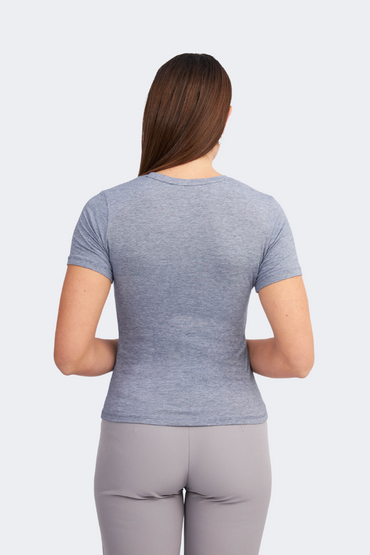 POLO ALGODON PIMA MUJER CAMILA AZUL ACERO