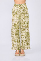 CAPA MANGA CORTA CON DETALLES BORDADOS PRINT VERDE - LINA