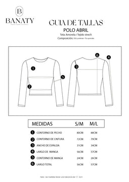 Polo Manga Larga Abril