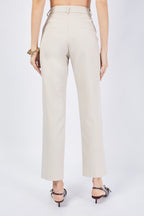 VIRGINIA BEIGE SLOUCHY TROUSERS