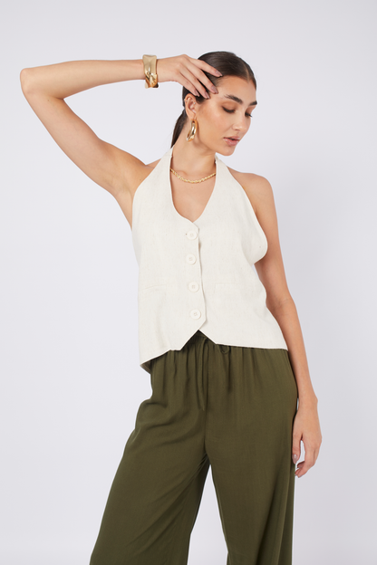 CHALECO HALTER REGINA
