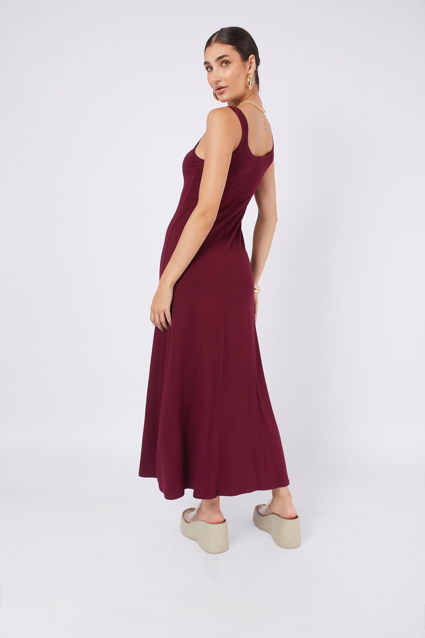 VESTIDO BLANCA BURGUNDY
