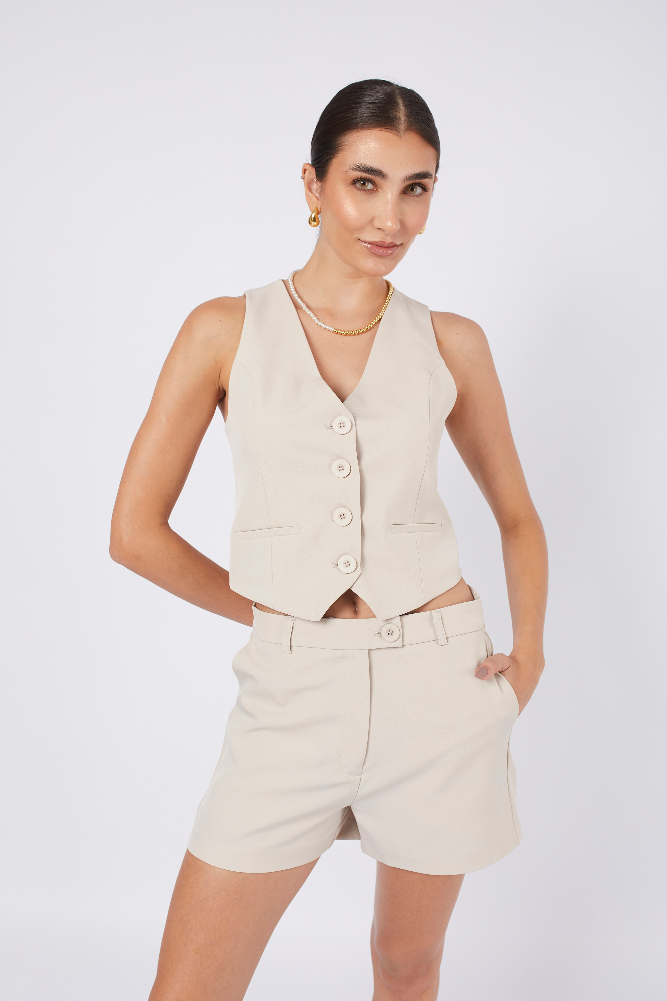 Chaleco Sastrero Beige