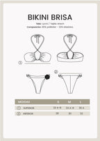 BIKINI CON DETALLE CROCHET AMARILLO - BRISA