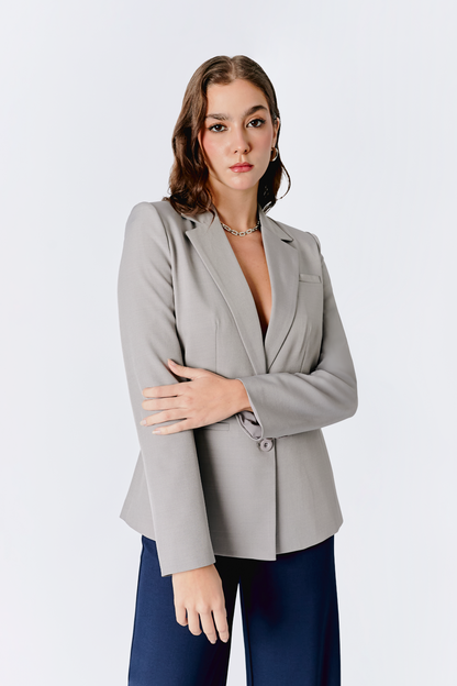 BLAZER GALA CON BOLSILLOS FUNCIONALES MUJER BANATY