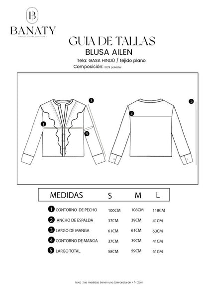 BLUSA AILEN MANGA LARGA PERLA [PRE-VENTA]