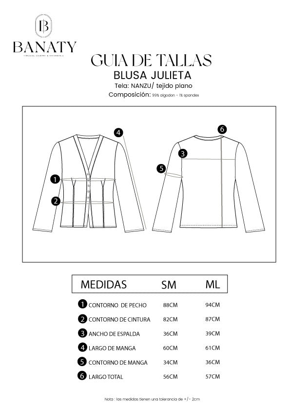 BLUSA CUELLO V JULIETA