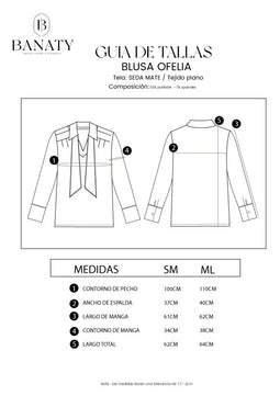 Blusa de Seda Cuello Camisero Ofelia