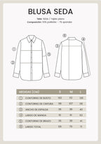 Blusa de Seda Botella