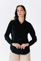 BLUSA LORENA MANGA LARGA CON BOTONES DE MUJER saga