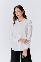 BLUSA LORENA MANGA LARGA CON BOTONES DE MUJER saga