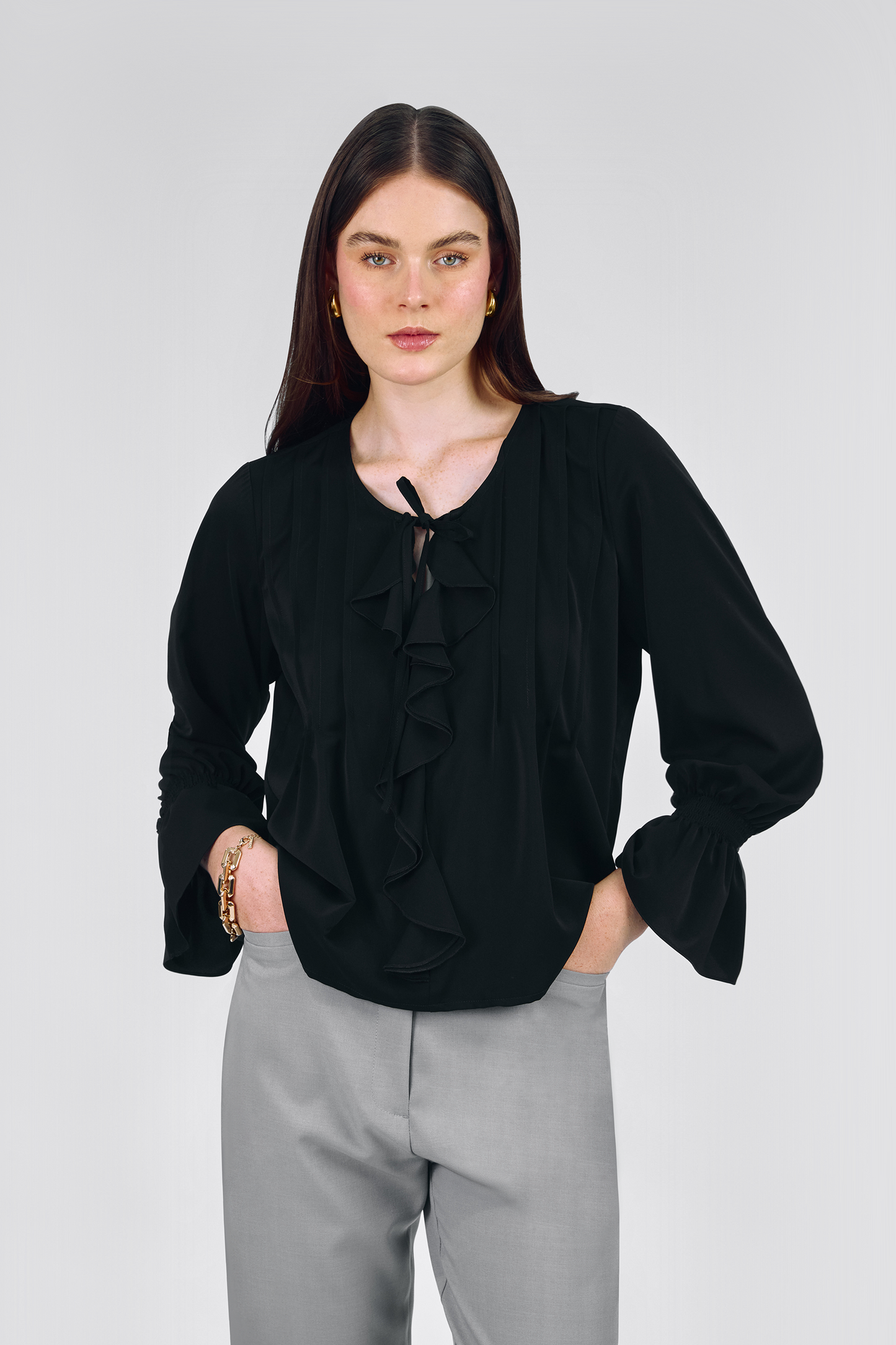 BLUSA BOHO MANGA LARGA CRISTAL DE MUJER BANATY