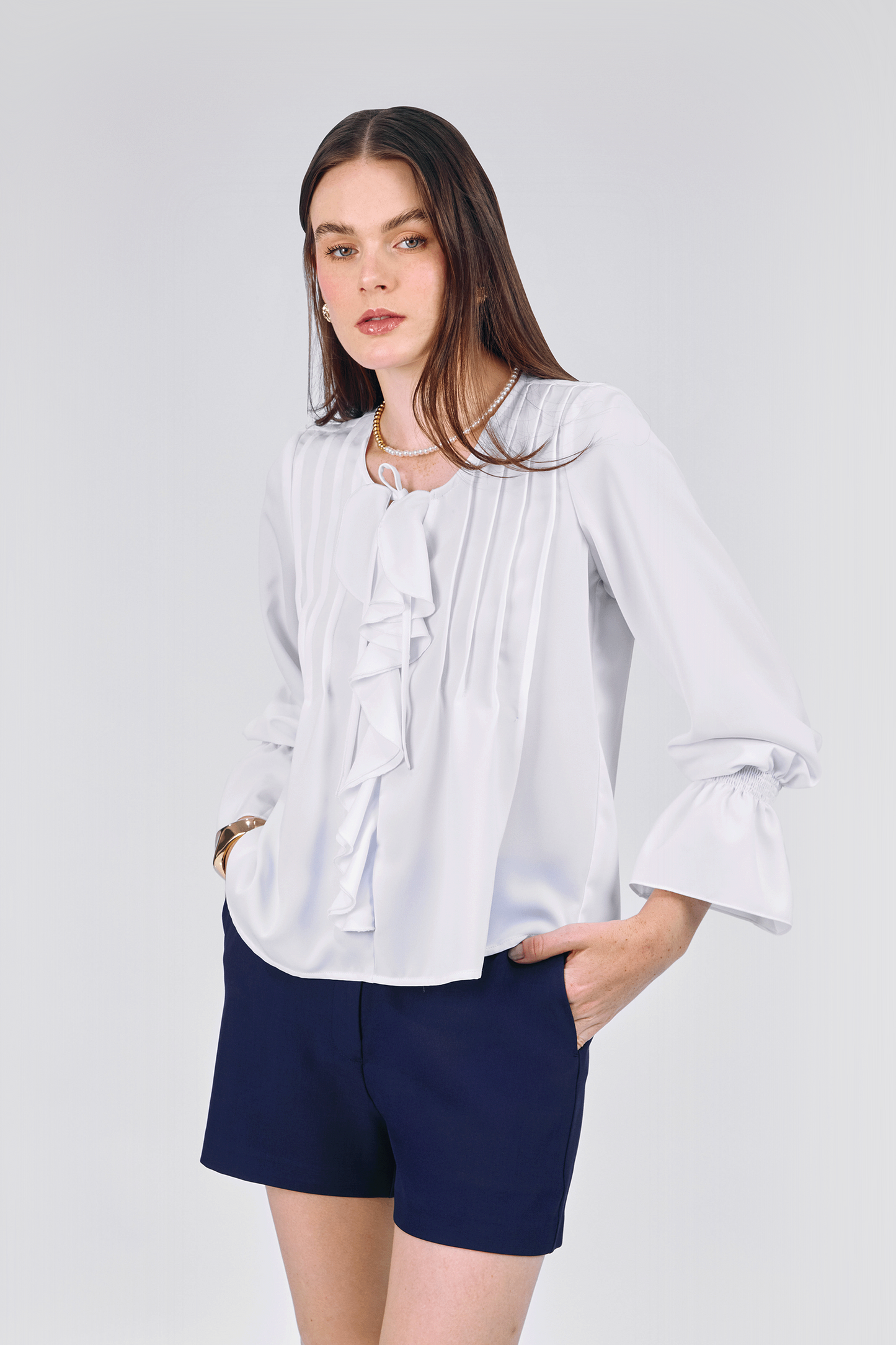 BLUSA BOHO MANGA LARGA CRISTAL DE MUJER BANATY