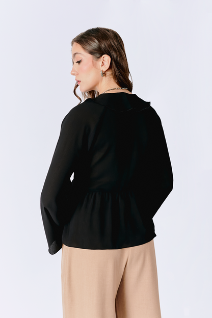 BLUSA FLUIDA MANGA LARGA IRIS DE MUJER BANATY