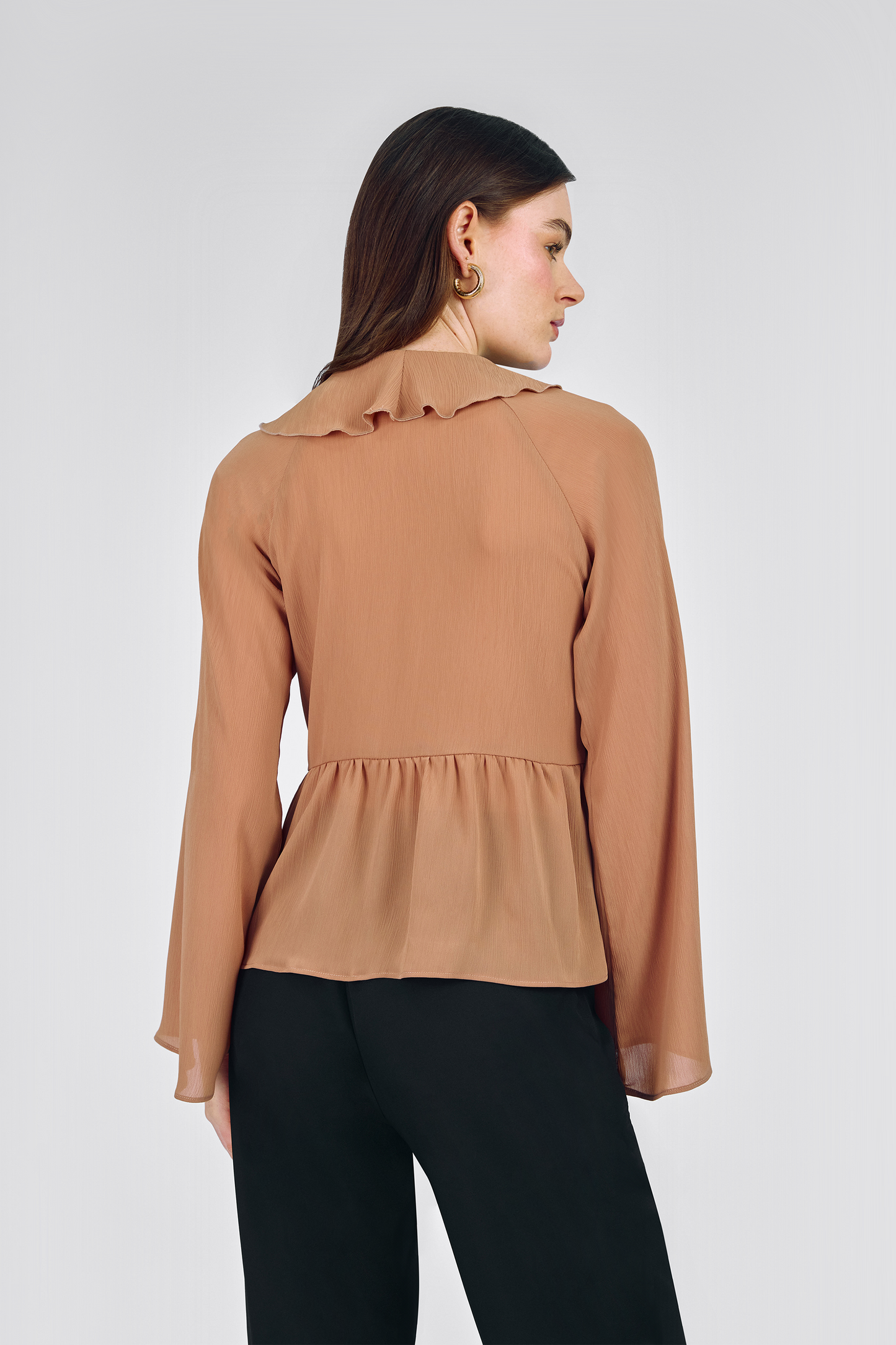 BLUSA FLUIDA MANGA LARGA IRIS DE MUJER BANATY
